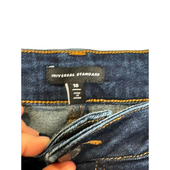 Universal Thread Womens Jeans High-Rise Loose Fit Straight Leg Denim Blue Sz. 18 - Picture 5 of 10